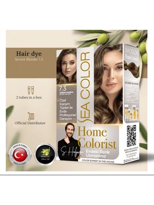 Esranın Dünyası Sea Color Home Colorist Set Saç Boyası 7.3 Gizemli Kumral Secret Blonde
