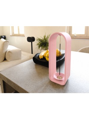 Brf Store Prime The Shrine Tütsülük – 3D Baskı Modern Kemer Formlu Tütsü Tutucu-Pembe