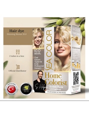 Esranın Dünyası Sea Color Home Colorist Set Saç Boyası 10.0 Işıltılı Sarı Shınıng Blonde