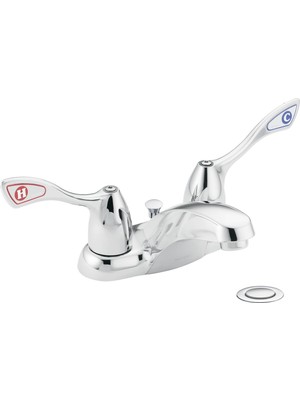 Esranın Dünyası Moen 8820 Commercial M-Bition 4-Inç Centerset Toilette Musluk Gider 1,5 Gpm, Krom