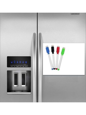 Brf Store Prime Dünya Magnet Magnetli Kalemli Buzdolabı Notluk 35X50 Cm, Manyetik Not Panosu, Yazı Tahtası, Pl