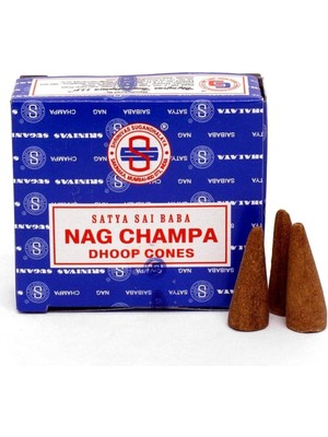 Esranın Dünyası Miebox Make It Easier Satya Nag Champa Konik Tütsü- Backflow Cones (Geri Akışkanlı)(Premium Natural Incense Cones) (Nag Champa)