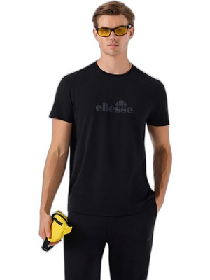 Esranın Dünyası Ellesse Logolu% 100 Pamuk Regular Fit Bisiklet Yaka T Shirt Erkek T Shirt 6SM5017