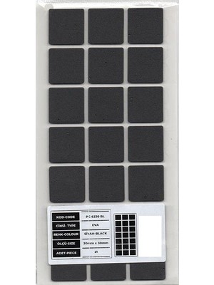 Esranın Dünyası Gürçay Hırdavat Mobilya Altı Zemin Koruyucu Eva 30 * 30MM