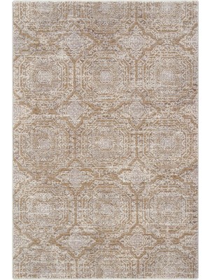 Esranın Dünyası Cool Halı Hanedan Kahverengi Halı Klasik Desenli Eskitme Vintage Halı Makine Dokuma Oturma Odası Salon Halısı 80X300
