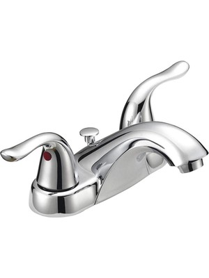Esranın Dünyası Ez-Flo Banyo Bataryası, 2 Kulplu Düşük Ark Lavabo Bataryası, Krom, 10190