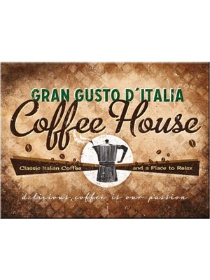 Esranın Dünyası Nostalgic Art Coffee House Magnet