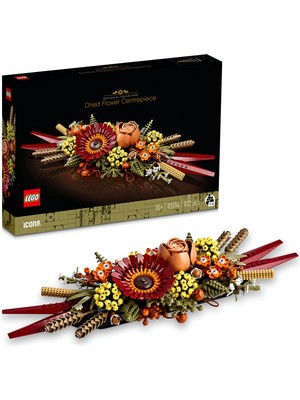 Esranın Dünyası LEGO Icons Kuru Çiçek Aranjmanı 10314 Yapım Seti - Yetişkinler Için Dekoratif ve Koleksiyonluk Kuru Çiçek Aranjmanı Kendin Yap Yapım Seti (812 Parça)