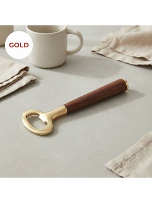 Şen Mobilya Prateg Gold Akasya Saplı Şişe Açacağı