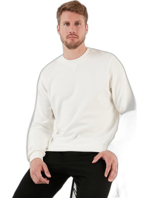 Esranın Dünyası Buratti Pamuklu Relaxed Fit Bisiklet Yaka Sweat Erkek Sweat 5905453