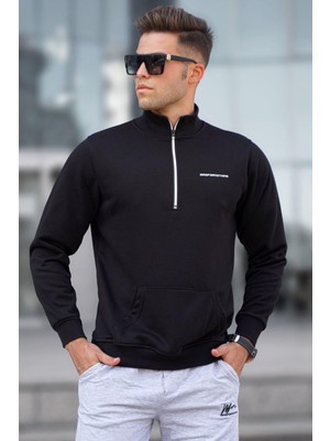 Esranın Dünyası Madmext Siyah Erkek Sweatshirt 5300,SIYAH S