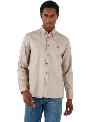 Esranın Dünyası U.s. Polo% 100 Pamuk Logolu Slim Fit Gömlek Erkek Gömlek G081SZ0041962279
