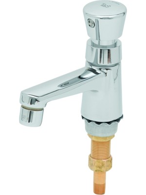 Esranın Dünyası T&s Brass B-0712-VF05 Kendinden Kapanan Ölçme Özellikli Eşik Musluğu, 1/2 Inç Npsm Erkek Şaft ve 0,5 Gpm Çıkış