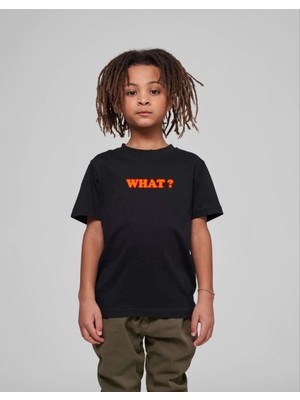 Tarz Yeri Çocuk Unisex Baskılı T-Shirt - Siyah