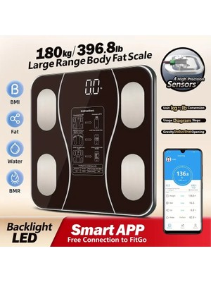 Store Siyah Akıllı Dijital Baskül FS-550
