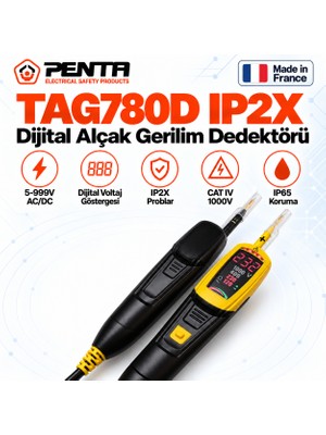 Penta TAG780D IP2X Dijital Alçak Gerilim Dedektörü