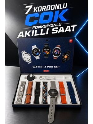 Astraltech Akıllı Saat 7 Kordonlu Yeni Nesil Arama Cevaplayan Çok Fonksiyonlu