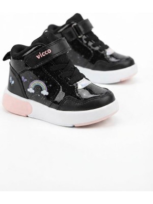 Vicco Şira Siyah Anatomik Rahat Sneaker Işıklı Kız Çocuk Bot 946.B26K.257