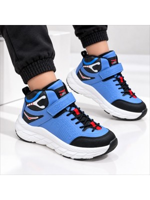 Promax Junıor Cırtlı Çocuk Sneaker Bot Mavi Siyah 31-35