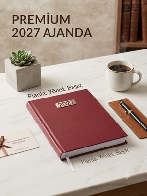 Palera Store 2027 Ajanda 14X20 Cilt Bezli Günlük (Ekonomik)Bordo