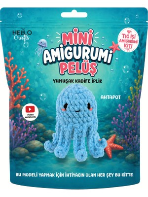 Tuva Hello Mini Amigurumi Peluş Kit 4 Adet