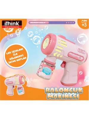 Ithink LED Işıklı Baloncuk Köpük Makinesi 5 Adet
