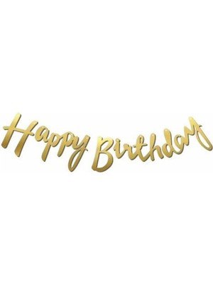 Delux Happy Birthday Kaligrafi Banner 5 Adet