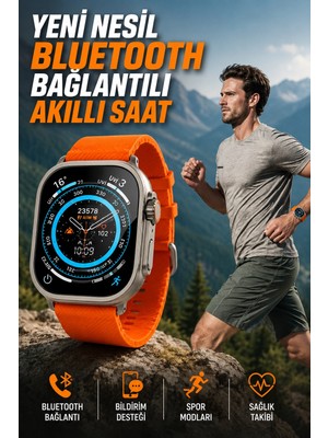 Astraltech Akıllı Saat Uyku ve Spor Takibi Yeni Nesil Bluetooth Bağlantılı Amoled Ekran