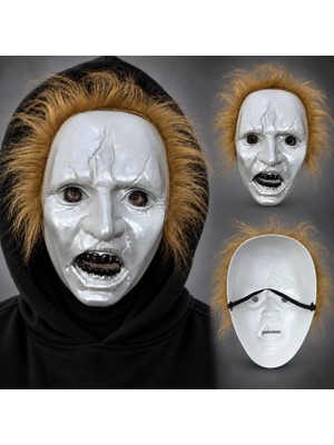 Çerçici Kahve Saçlı Michael Myers Plastik Karakter Maskesi