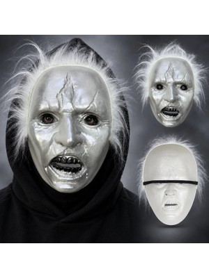 Çerçici Beyaz Saçlı Michael Myers Plastik Karakter Maskesi