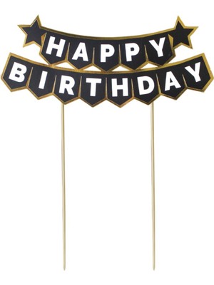 Delux Happy Birthday Dekoru 2 Adet