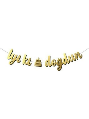 Delux Iyi Ki Doğdun Kaligrafi Banner 5 Adet