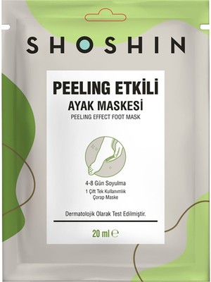 Shoshin Peeling Etkili Ayak Maskesi 20 ml 5 Adet