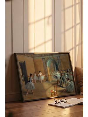 Lia Gallery Dans, Balerin - Edgar Degas, Dekoratif Çerçeveli Poster, Dekorasyon, Poster, Klasik Tablo