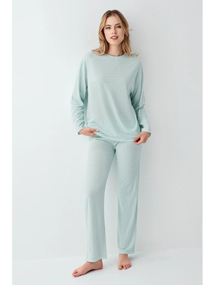 bebekokusu Arnetta 3407-S Kadın Uzun Kol Pijama Takım
