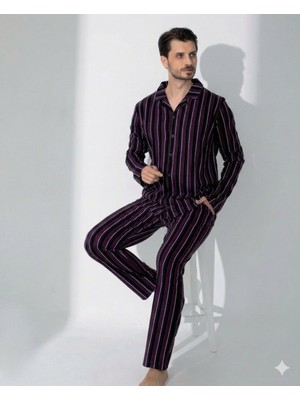 bebekokusu Boyraz 70093 Erkek Uzun Kol Penye Pijama Takımı