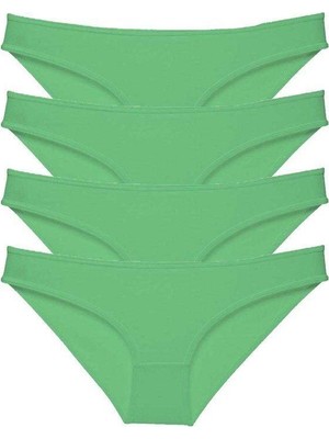 bebekokusu 4 Adet Süper Eko Set Likralı Kadın Slip Külot Yeşil