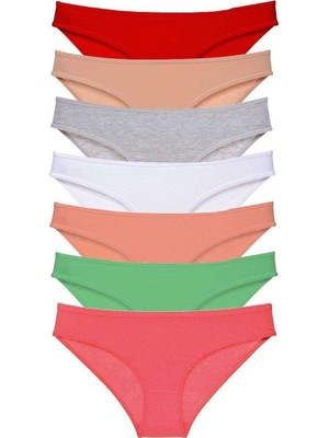bebekokusu 7 Adet Süper Eko Set Likralı Kadın Slip Külot Set 8