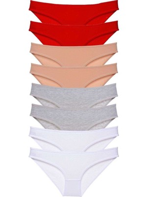 bebekokusu 8 Adet Süper Eko Set Likralı Kadın Slip Külot 532