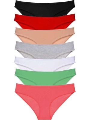 bebekokusu 7 Adet Süper Eko Set Likralı Kadın Slip Külot Set 3