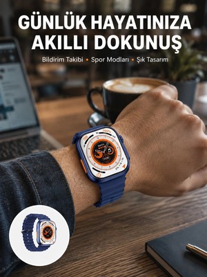 Astraltech Akıllı Saat 360 Mah Çoklu Spor Modlu Lacivert Siyah Kordon Yeni Nesil