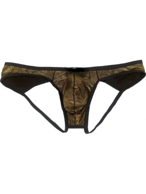 bebekokusu Erkek Gold Metalik Jockstrap Iç Giyim