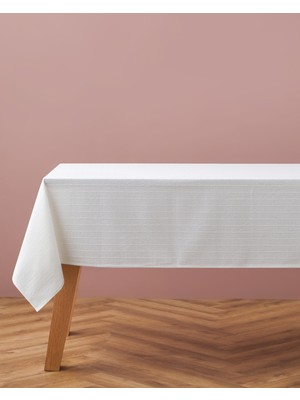 English Home Simply Pamuk Polyester Masa Örtüsü 140X200 cm Krem