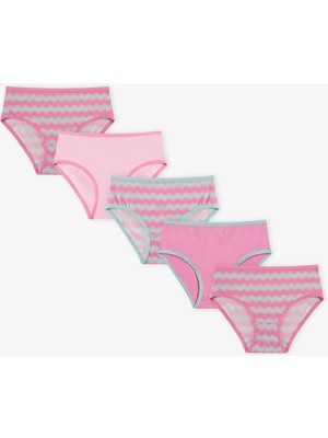 Penti Kız Çocuk Pembe Sitting Deniz Kızı 5'li Slip Külot
