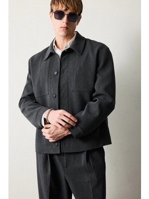 DeFacto Regular Fit Polo Yaka Astarlı Blazer Ceket G6393AX26AU