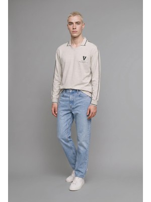 DeFacto Vikings Valhalla Boxy Fit Baskılı Sweatshirt H1527AX26AU