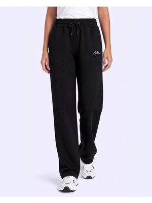 Kappa Logo Smart Tur Kadın Siyah Comfort Eşofman Altı