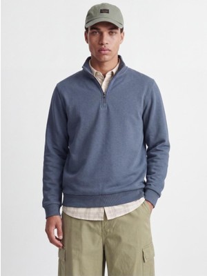 Jack & Jones Jjebradley Sweat Half Zıp Turbulence 12250747