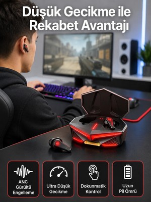Astraltech Bluetooth Kulaklık Hd Ses Kaliteli Işıklı Metal Kasa Ios Android Uyumlu Mikrofonlu