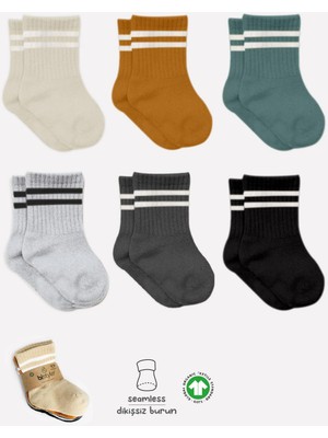 Bistil Bistyle Kız Erkek Bebek Organik Basic Uzun Soket Çorap